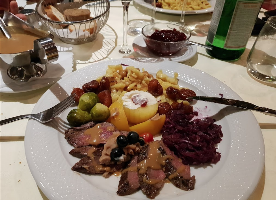 7 novembre 2021 Sella di capriolo al ristorante IL CASTAGNO di Mugena